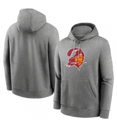 Men's Tampa Bay Buccaneers Heather Gray Primary Logo Long Sleeve Hoodie