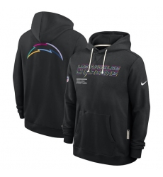 Men's Los Angeles Chargers Black 2025 Crucial Catch Dri-FIT Hoodie