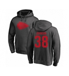 Football Kansas City Chiefs #38 Dontae Johnson Ash One Color Pullover Hoodie
