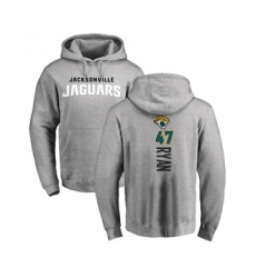 Football Jacksonville Jaguars #47 Jake Ryan Ash Backer Pullover Hoodie