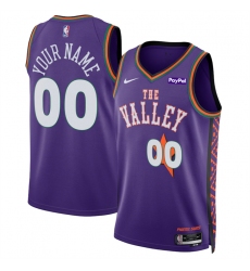 Men's Phoenix Suns Active Player Custom Purple 2024-25 City Edition Stitched Basketball Jersey