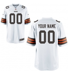 Nike Men's Cleveland Browns Customized Game White Jersey