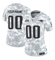 Women's New England Patriots Active Player Custom 2024 F.U.S.E Arctic Camo Salute To Service Limited Stitched Jersey(Run Small)