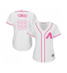 Women's Arizona Diamondbacks #26 Yasmany Tomas Replica White Fashion Baseball Jersey