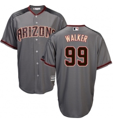 Men's Majestic Arizona Diamondbacks #99 Taijuan Walker Replica Grey Road Cool Base MLB Jersey