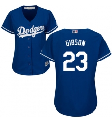 Women's Majestic Los Angeles Dodgers #23 Kirk Gibson Replica Royal Blue Alternate Cool Base MLB Jersey
