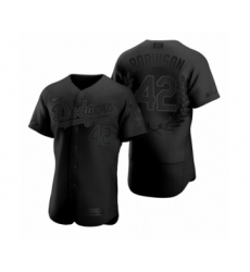 Men's Jackie Robinson #42 Los Angeles Dodgers Black Awards Collection Retirement Jersey