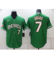 Men's Nike Los Angeles Dodgers #7 Julio Urias Green Authentic Jersey