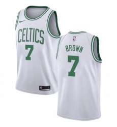 Women's Nike Boston Celtics #7 Jaylen Brown Authentic White NBA Jersey - Association Edition