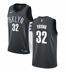 Men's Nike Brooklyn Nets #32 Julius Erving Authentic Gray NBA Jersey Statement Edition