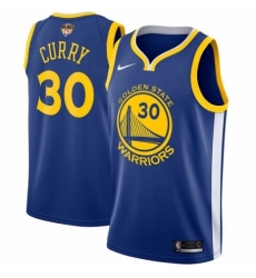 Men's Nike Golden State Warriors #30 Stephen Curry Swingman Royal Blue Road 2018 NBA Finals Bound NBA Jersey - Icon Edition