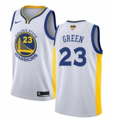 Women's Nike Golden State Warriors #23 Draymond Green Authentic White Home 2018 NBA Finals Bound NBA Jersey - Association Edition