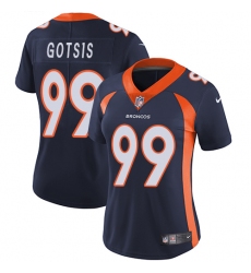 Women's Nike Denver Broncos #99 Adam Gotsis Navy Blue Alternate Vapor Untouchable Limited Player NFL Jersey