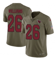 Men's Nike Arizona Cardinals #26 Brandon Williams Limited Olive 2017 Salute to Service NFL Jersey