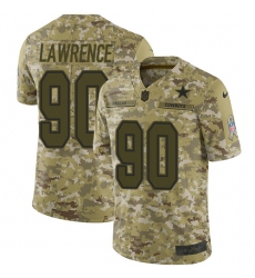 Youth Nike Dallas Cowboys #90 Demarcus Lawrence Limited Camo 2018 Salute to Service NFL Jersey
