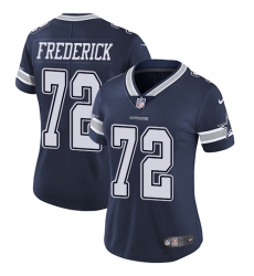 Women's Nike Dallas Cowboys #72 Travis Frederick Navy Blue Team Color Vapor Untouchable Limited Player NFL Jersey