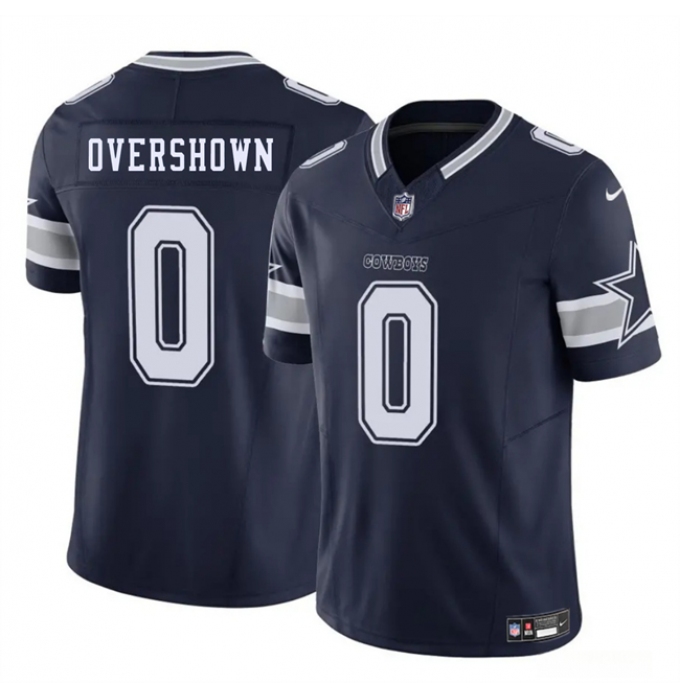 Men's Dallas Cowboys #0 DeMarvion Overshown Navy 2025 F.U.S.E. Draft Vapor Untouchable Limited Football Stitched Jersey