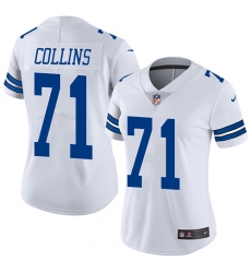 Women's Nike Dallas Cowboys #71 La'el Collins White Vapor Untouchable Limited Player NFL Jersey