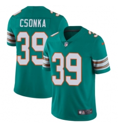 Men's Nike Miami Dolphins #39 Larry Csonka Aqua Green Alternate Vapor Untouchable Limited Player NFL Jersey