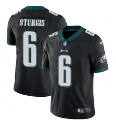 Men's Nike Philadelphia Eagles #6 Caleb Sturgis Black Alternate Vapor Untouchable Limited Player NFL Jersey