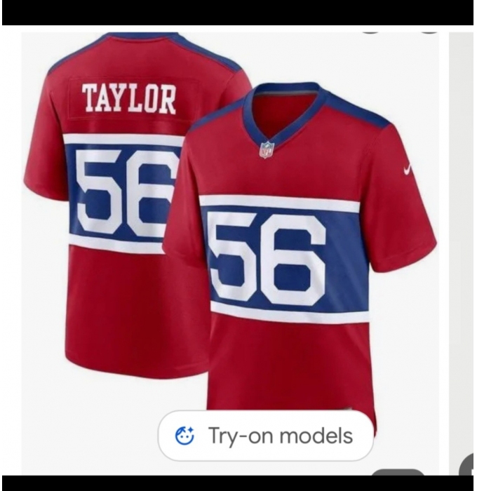 Men's New York Giants #56 Lawrence Taylor Century Red Alternate Vapor Limited Football Stitched Jersey
