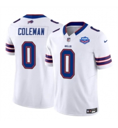 Men's Buffalo Bills #0 Keon Coleman White 2025 F.U.S.E. With Farewell Vapor Untouchable Limited Football Stitched Jersey