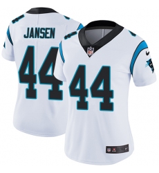 Women's Nike Carolina Panthers #44 J.J. Jansen White Vapor Untouchable Limited Player NFL Jersey