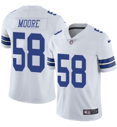Youth Nike Dallas Cowboys #58 Damontre Moore White Vapor Untouchable Limited Player NFL Jersey