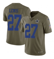 Youth Nike Dallas Cowboys #27 Jourdan Lewis Limited Olive 2017 Salute to Service NFL Jersey