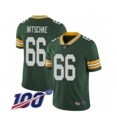 Men's Green Bay Packers #66 Ray Nitschke Green Team Color Vapor Untouchable Limited Player 100th Season Football Jersey