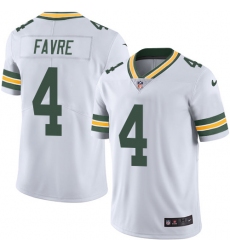 Youth Nike Green Bay Packers #4 Brett Favre White Vapor Untouchable Limited Player NFL Jersey