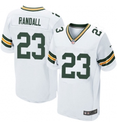 Men's Nike Green Bay Packers #23 Damarious Randall Elite White NFL Jersey