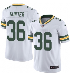 Youth Nike Green Bay Packers #36 LaDarius Gunter White Vapor Untouchable Limited Player NFL Jersey