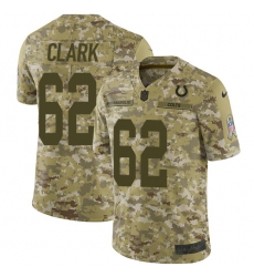 Men's Nike Indianapolis Colts #62 Le'Raven Clark Limited Camo 2018 Salute to Service NFL Jersey