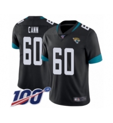 Men's Jacksonville Jaguars #60 A. J. Cann Black Team Color Vapor Untouchable Limited Player 100th Season Football Jersey