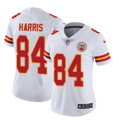 Women's Nike Kansas City Chiefs #84 Demetrius Harris Elite White NFL Jersey
